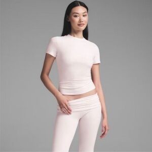 Skims XS Cotton Jersey T-Shirt in Barely Pink